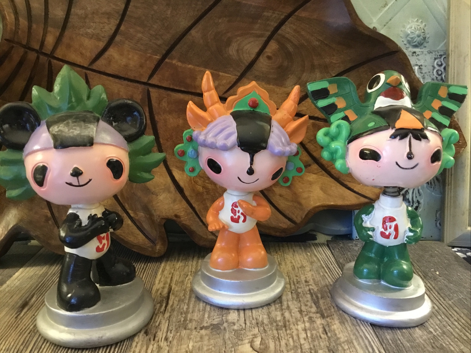 Olympics Beijing 2008 olympics bobblehead set of 3 Fuwa figurines mascots - second product detail image