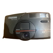 Keystone Easy Shot 600 2X Tele Wide 35mm 70mm Lens Camera Powers On Untested