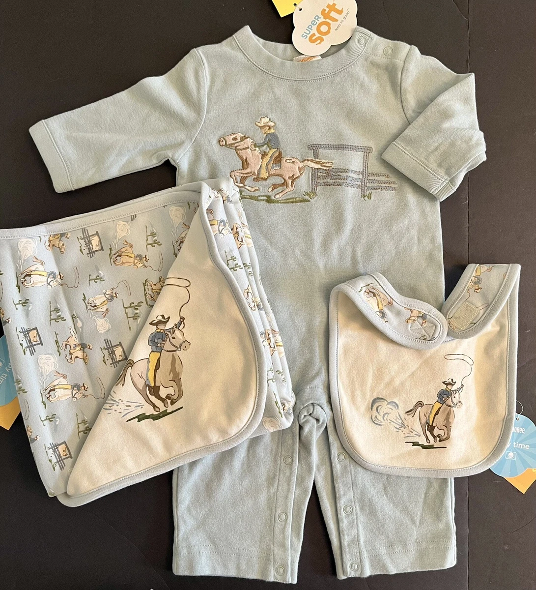 NWT Infants 3 6 m VINTAGE Gymboree HOME ON THE RANGE 2005 BLANKET