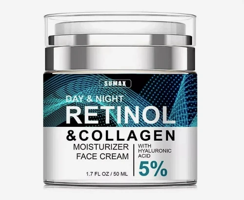 SUMAX Retinol & Collagen Moisturizer Face Cream with Hyaluronic Acid NEW IN BOX