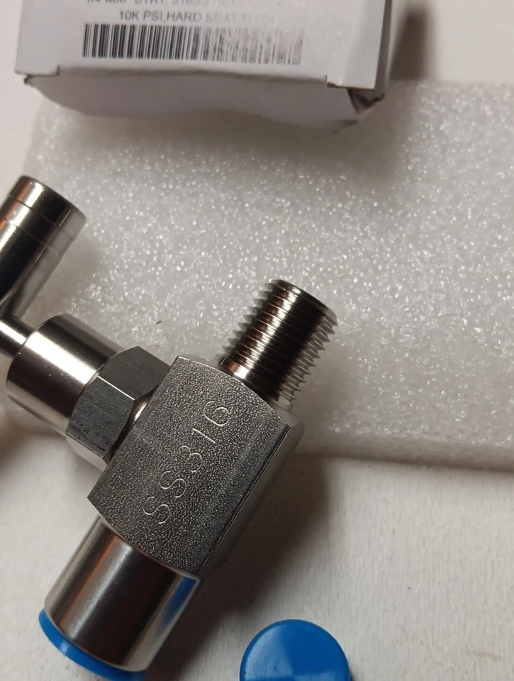 Needle Valve Ss316 NV-SS-1/4-HS-180-MXF (10k psi) PIC Gauge 1/4" Fnpt 1 Qty - Image 4 of 4