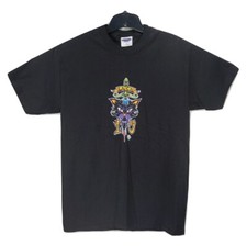 Forbes Lucky Cat 1998 Mens Black M T-Shirt Cartoon Lone Dire Rockabilly USA Made