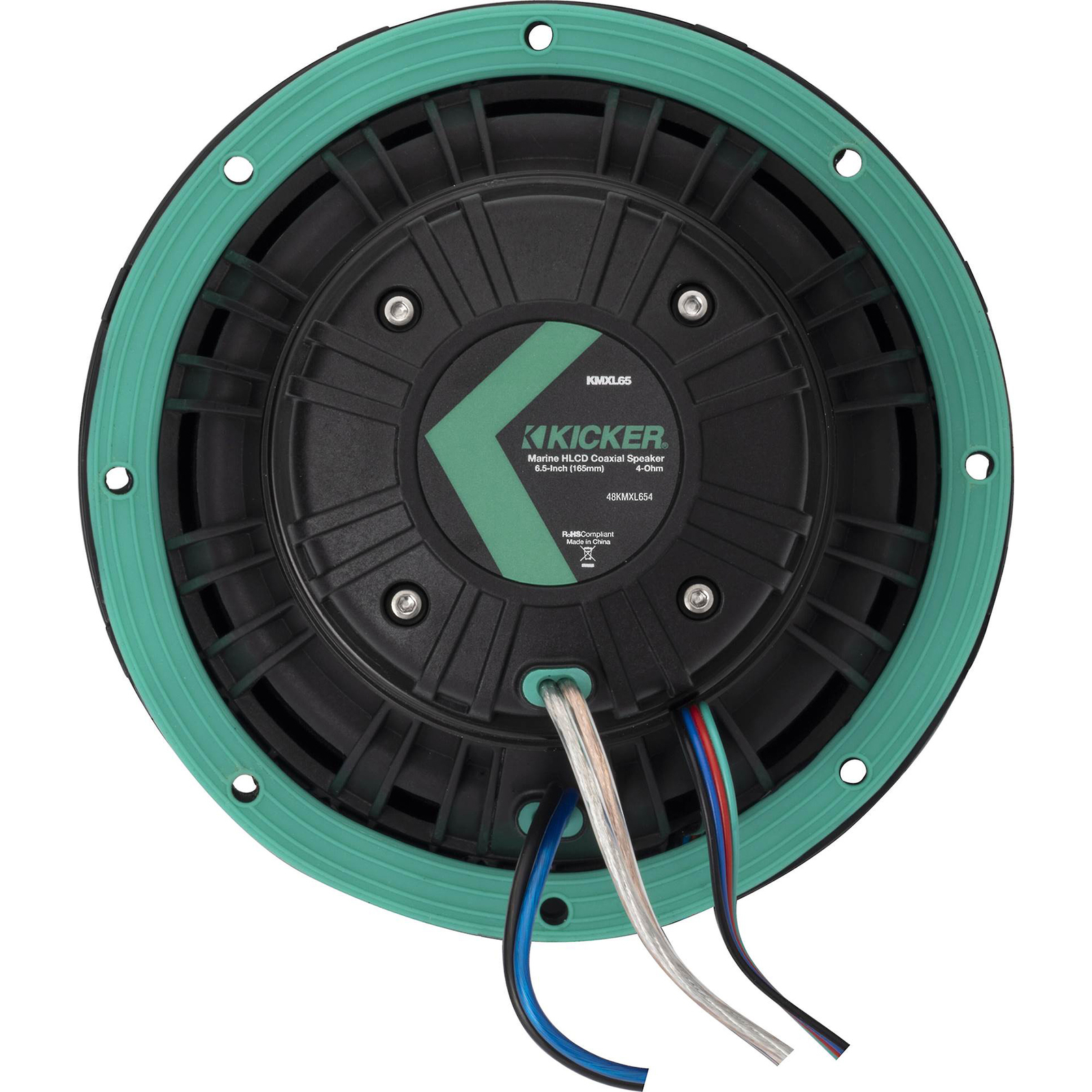 4 Колонки для вейкбординга KICKER 48KMXL654 300 Вт 65 мм черные с подсветкой KMXL65