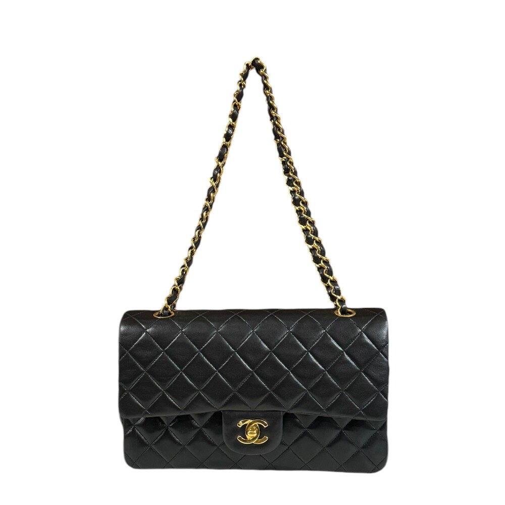 CHANEL Lambskin Matelasse Flap Bag with Chain Shoulder Strap A01112 Pre-Owned-image