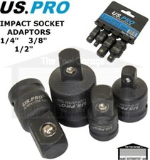 US PRO Tools 4pc Impact Socket Adaptor Set, Reducer for Sockets, Wrench NEW 3504