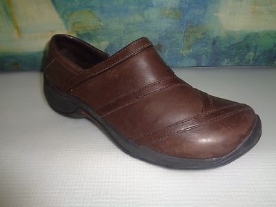 Merrell Brown Spire Stretch Q-Form oil Leather Performance Walk Moc Shoe Sz 9 