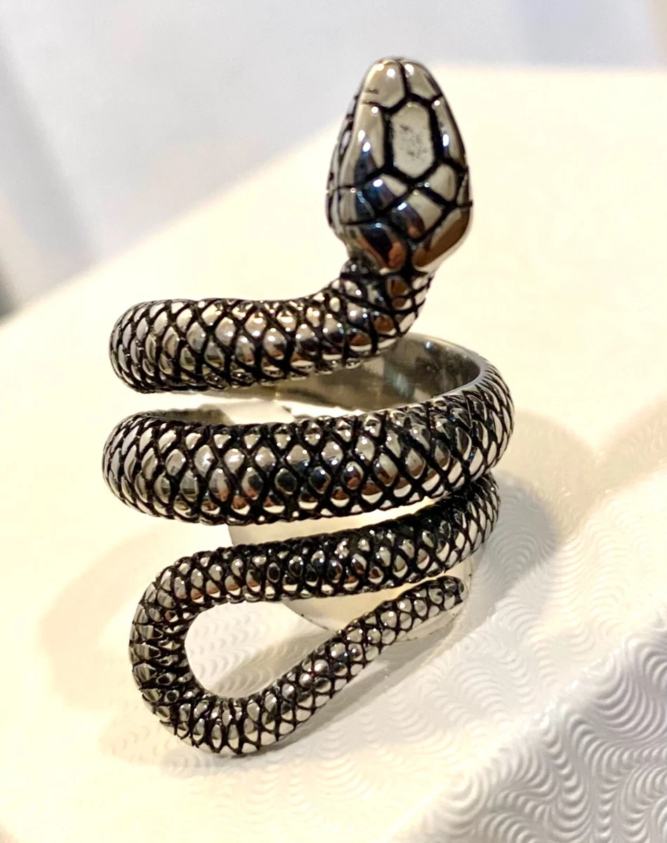 Coiled snake ring sale