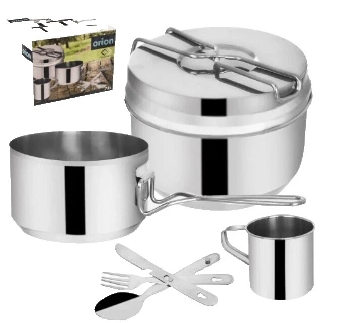 Camping Stainless Steel Cookware Mess Kits