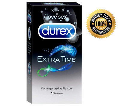 5 x 10 Durex Extra Time Condom For Long Lasting Pleasure  - 50 count