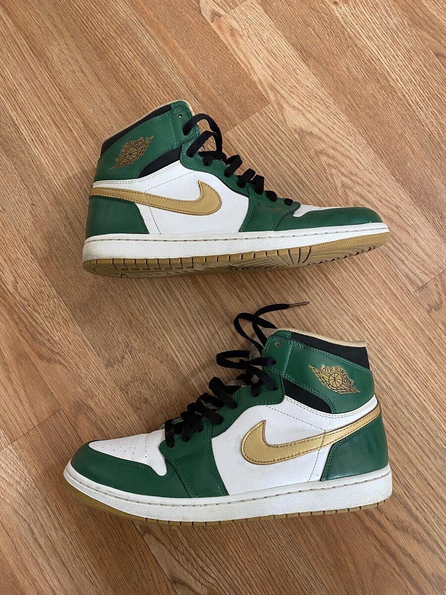 Nike Air Jordan 1 Celtics OG Green Gold Retro High 555088 Nike Air Jordan 1 Celtics OG Green Gold Retro High 555088