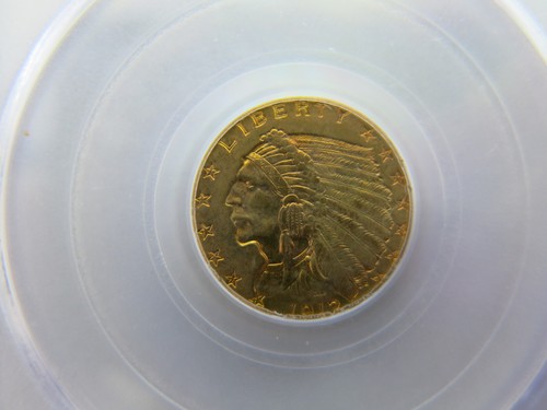 1912 $2 1/2 dollar gold indian head PCGS MS63 old holder $2.5 United States - Picture 2 of 4