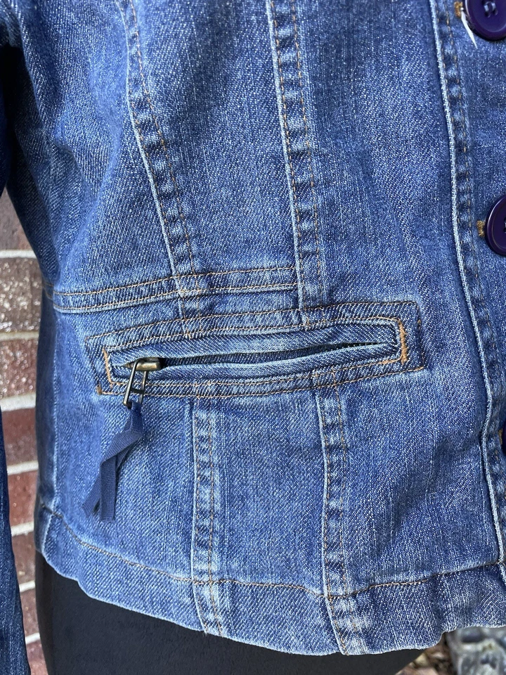 Women’s Jones Nee York Sport Premium Denim Sz PS Jacket - Изображение 3 из 4