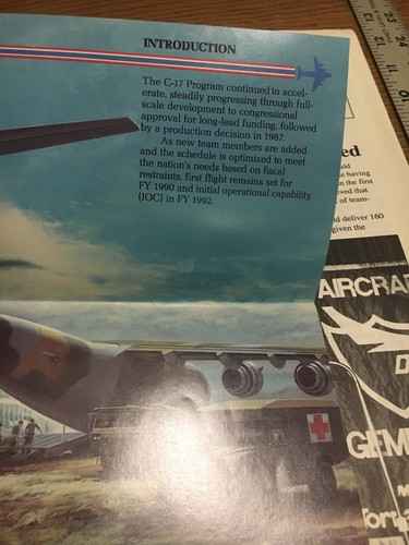 VINTAGE McDONNELL DOUGLAS CORPORATION, JET TIMES ISSUE #5,JUNE 1991, C-17 (1987) - Picture 5 of 12