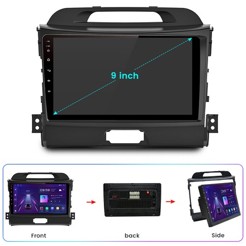 2+64G 9'' Android 13 Autoradio GPS Navi Für KIA Sportage 3 2010 2011-2016 DAB+ - Bild 12 von 13