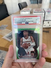 2022 Bowman University BRANDON MILLER! GREEN SHIMMER #'d /99! PSA MINT 9! RC.