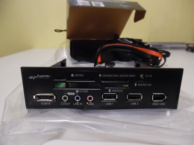 20x Alcor AU6375 5,25'' (MAX 32GB) SD Kartenleser mit USB & Audio Verlängerungskabel