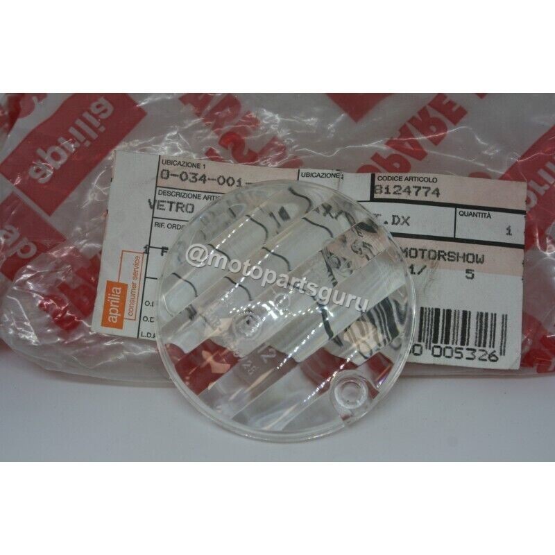 【387】ANKdoll 確認用 AP8124774 OEM LH Left Front Turn Indicator Lens for Aprilia