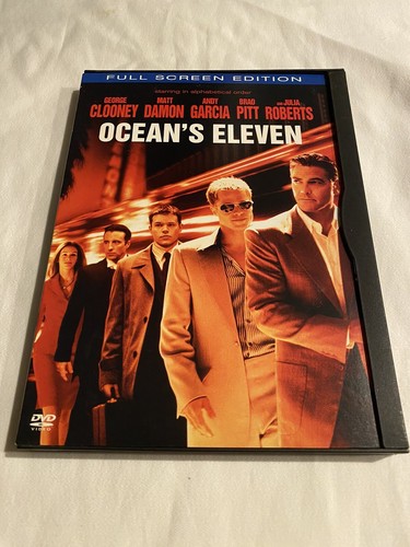 Oceans Eleven (DVD, 2002, Widescreen) George Clooney Brad Pitt - Picture 1 of 4