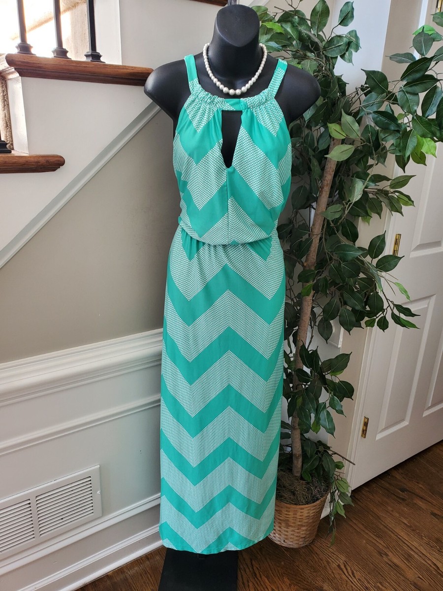Emma & Michele Women's Aqua Polyester Round Neck Sleeveless Long Maxi Dress L | eBay Emma & Michele Women's Aqua Polyester Round Neck Sleeveless Long Maxi Dress L | eBay