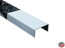 Alu U-Profil  U Winkel RAL 9016 1,5 mm stark Weiß  Abdeckschiene Schutzschiene