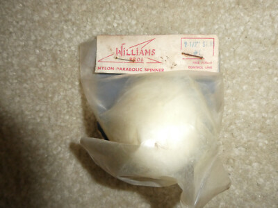 Vintage RC Airplane Williams Bros White Parabolic Spinner 2 1/2'' Dia 1 NIP