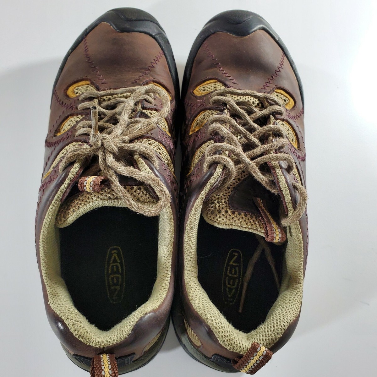 Chaussures Randonnée KEEN - Cuir Marron - Lacets - Taille US 6.5 / EU 37.5 - Occasion