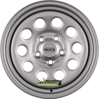 4x Dotz Modular silver (ohne Nabenbecher) 7x16 ET30 - LK5/120 ML65 Felge Stahl
