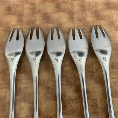 5 Dinner Forks Dansk ODIN Satin Stainless Germany 7 7/8" - Picture 9 of 10