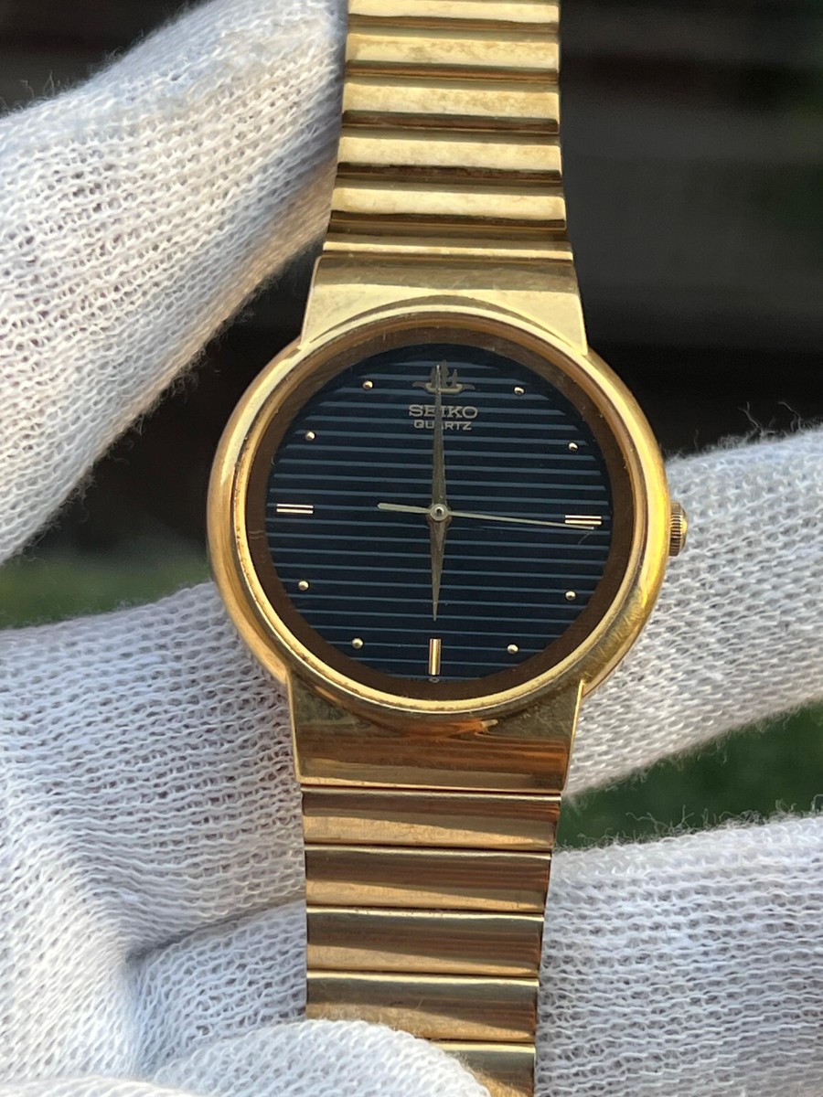 Seiko Quartz 5Y91-6040 Gold Plated Case Japan Made Vintage