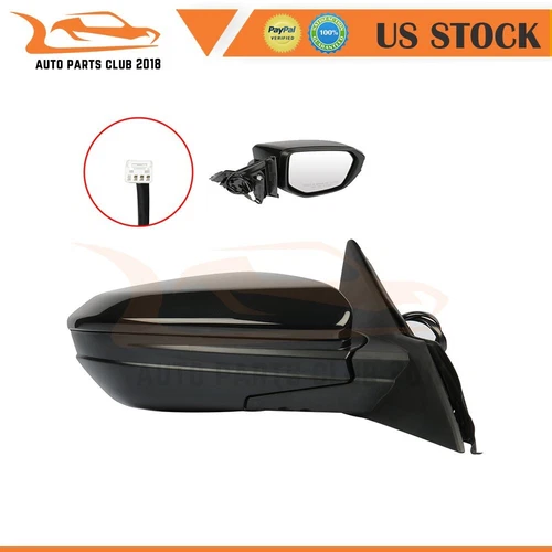 HO1321283 Fits 2016-2018 Honda Civic Power Function Black Right Side Mirror
