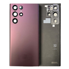 Back Cover Glass With Camera Lens Samsung Galaxy S22 Ultra Service Pack Burgundy