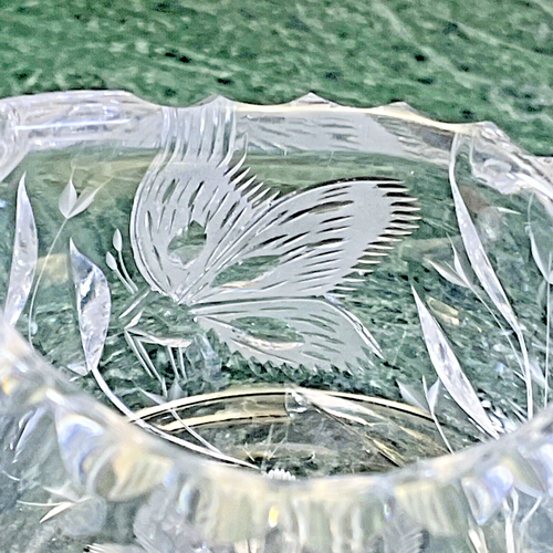 Hermosa mariposa y margarita crema de vidrio cortado en pareja y azúcar abierta - Imagen 15 de 16