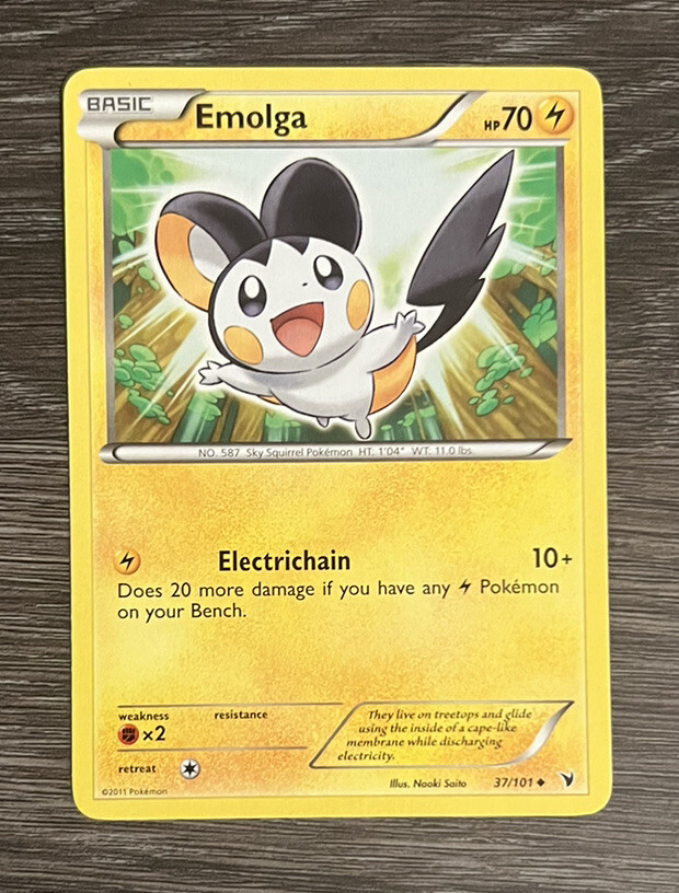 Emolga 37/101 - Noble Victories - Uncommon - Pokemon Card TCG - LP