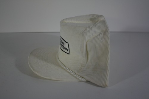 Vintage Vallen Safety Supply Company Mütze Kappe weiß Cord Logo Sonepar - Bild 2 von 6