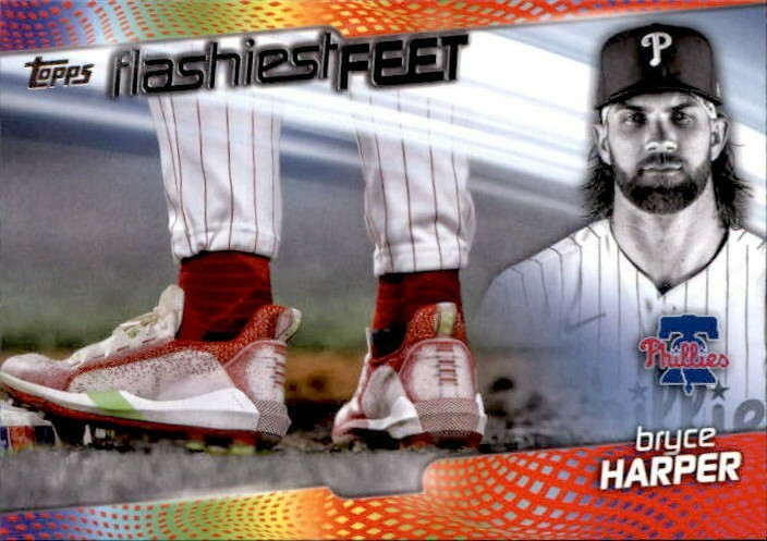 Bryce Harper 2022 Topps Series 1 Flashiest Feet Card #FF-2