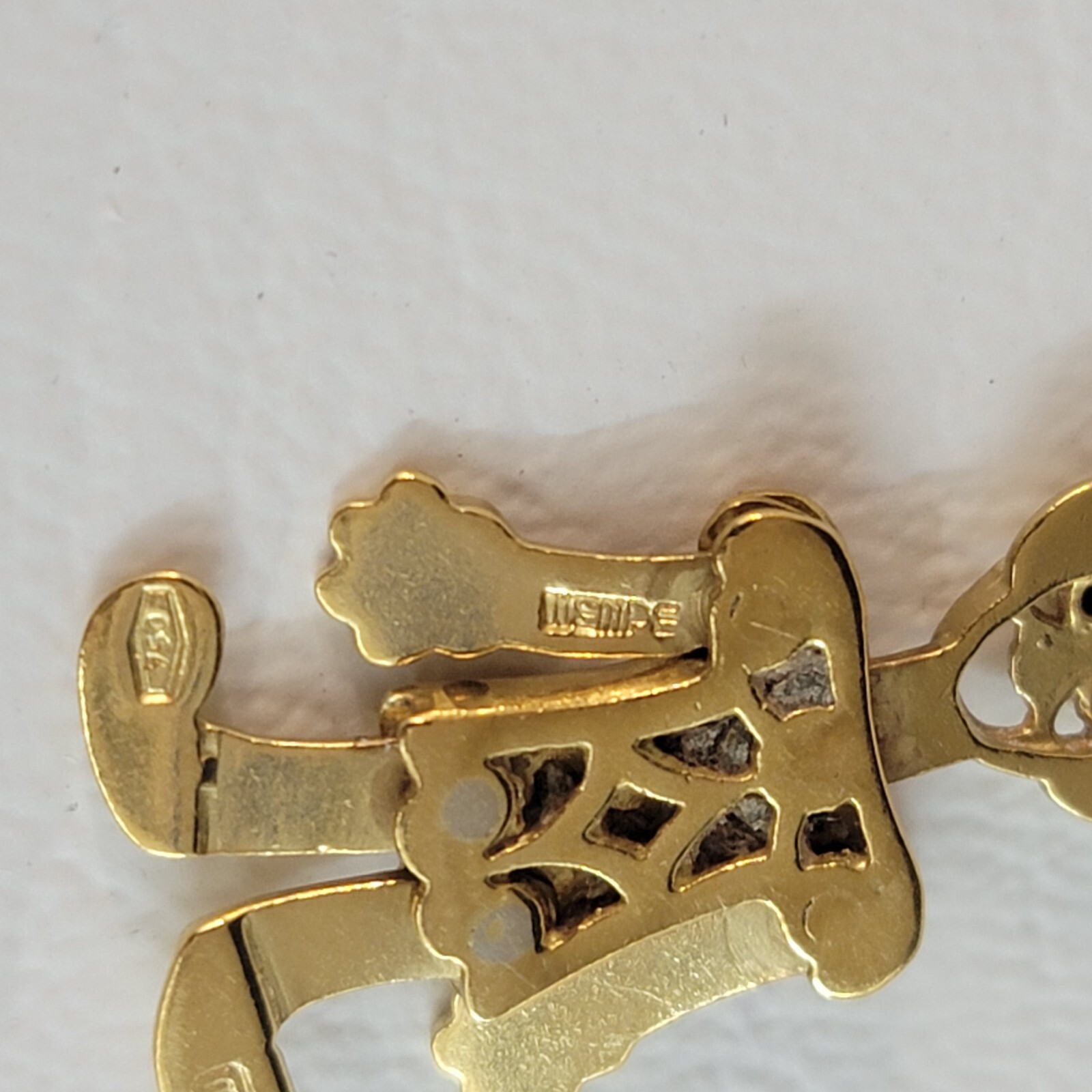 WEMPE SIGNED 18K SOLID GOLD AUTHENTIC DIAMOND  MO… - image 8