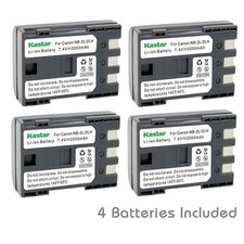 Kastar NB-2L Battery for Canon ZR100 ZR200 ZR300 ZR400 ZR500 ZR600 ZR700 ZR800