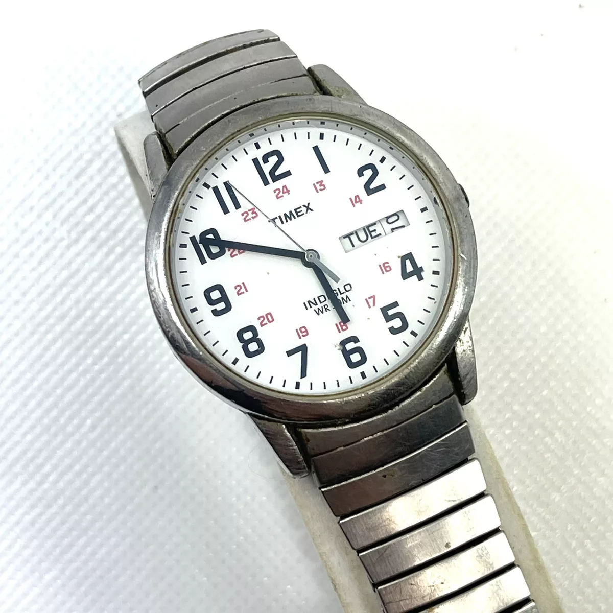 Timex CR 2018 Cell Water Resistant Base Metal Bezel Stainless