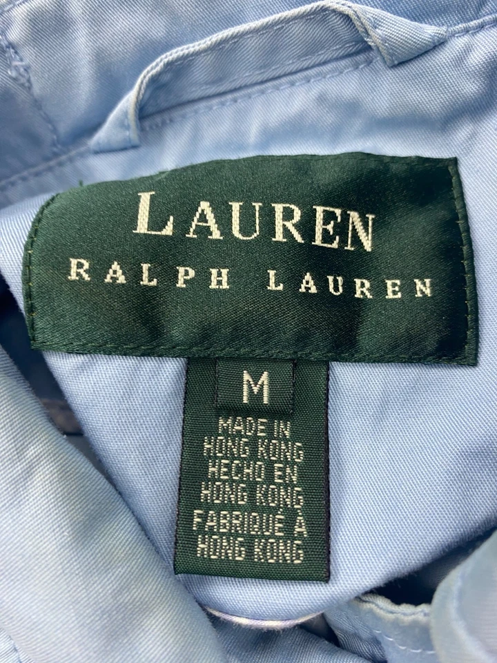 Lauren Ralph Lauren куртка женщин средний порошок синий Тренч винтажный 90-х Y2K - Изображение 3 из 4