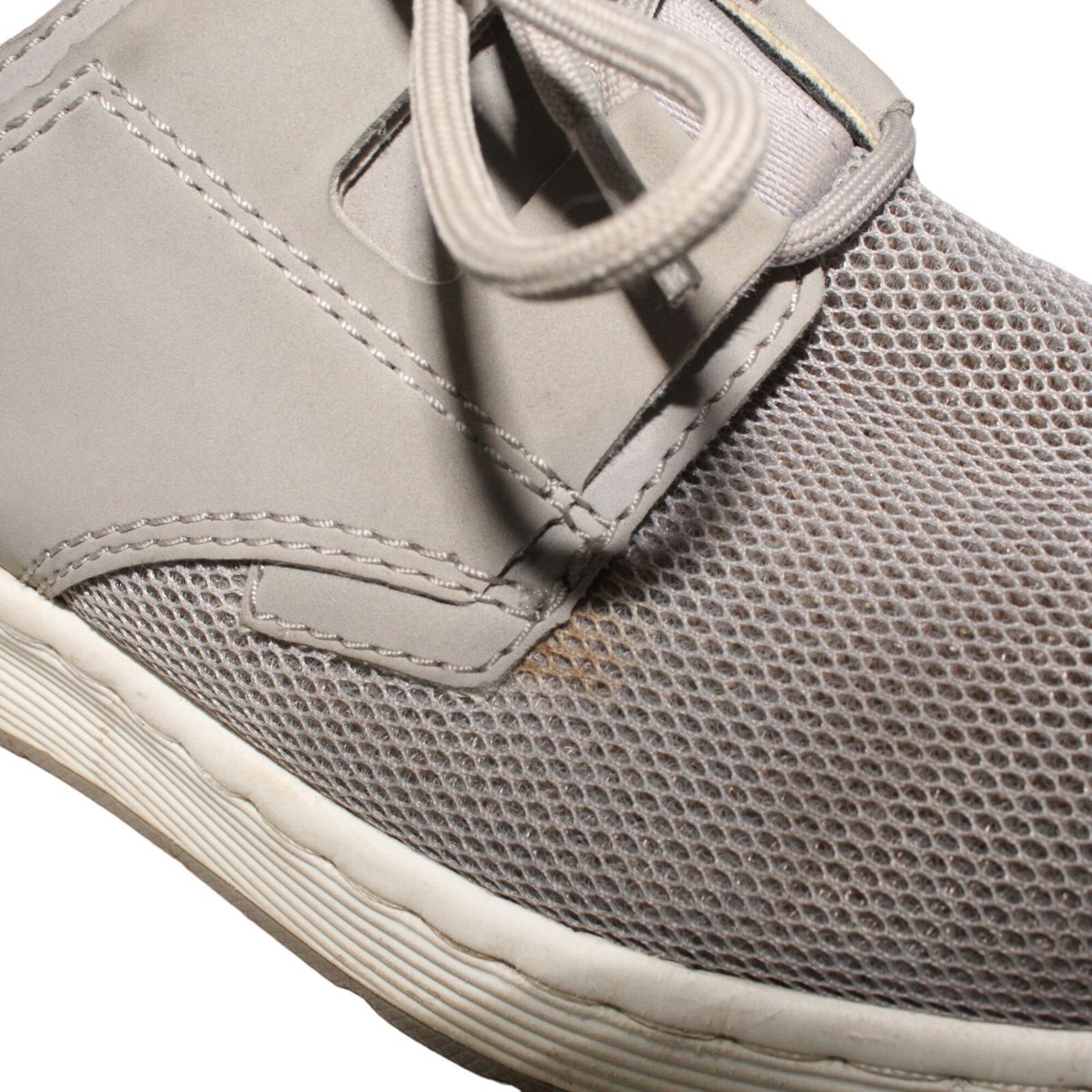 Dr Martens Mens Size 8M Lite Evade Gray Mesh 3 Eye Sneakers Tie Closure Shoes The Evade 3-Eye shoe is available in Black, Navy, Mid-Grey  main image 3