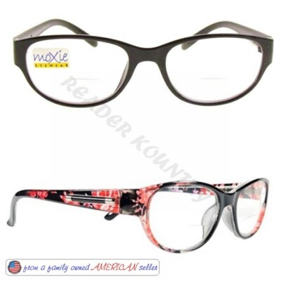 +1.25 to +3.50 BIFOCAL WOMEN'S READING GLASSES EARN FREE REWARDS! NWT moXie ec