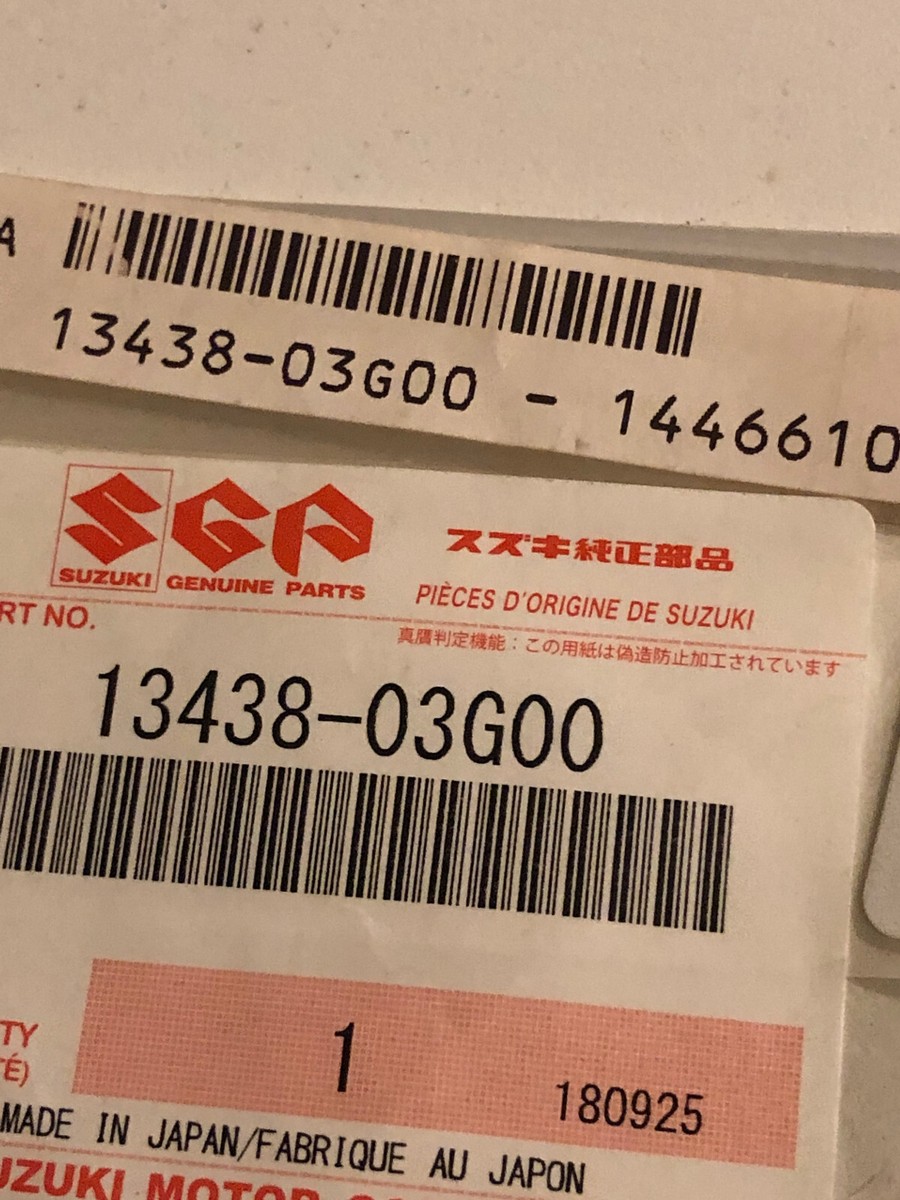 NOS OEM Genuine Suzuki Motorcycle O-Ring P/N 13438-03G00 NEW | eBay