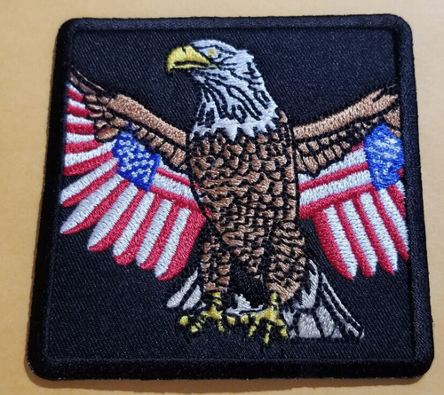American Eagle Flag Patch approx 3x3" - 第 1/2 張圖片