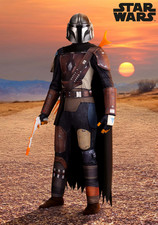 Men's Deluxe Star Wars Din Djarin Season 1 Mandalorian Costume Size XL