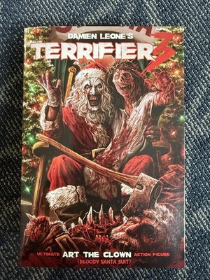 Neca Ultimate Terrifier 3 Art The Clown Bloody Santa Suit Action Figure New