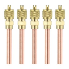 5Pcs Access Service Valves, 1/4" OD x 2.95" Length Filling Access Valves