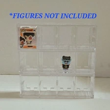 FUNKO BITTY POP LOT OF 3 CLEAR PLASTIC DISPLAY SHELF STACKABLE BRAND NEW 1 INCH