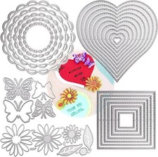 Metallstanzen Set 5 Formen 5 Sätze Geometris...