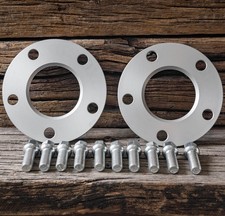 10mm 2x5mm Spurverbreiterung SCC für VW mit Radschrauben Spurplatte Silber TÜV