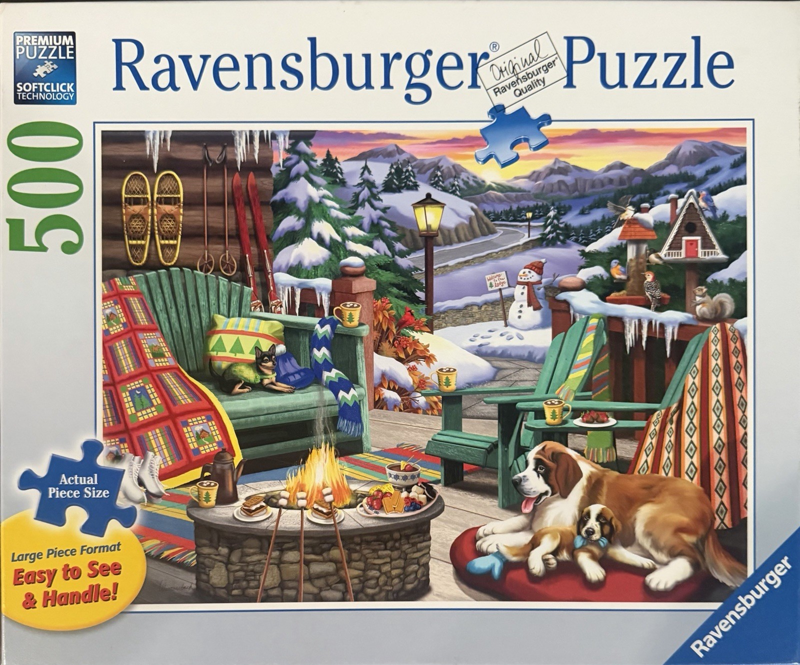 Ravensburger 500 piece puzzle APR&Eacute;S ALL DAY complete